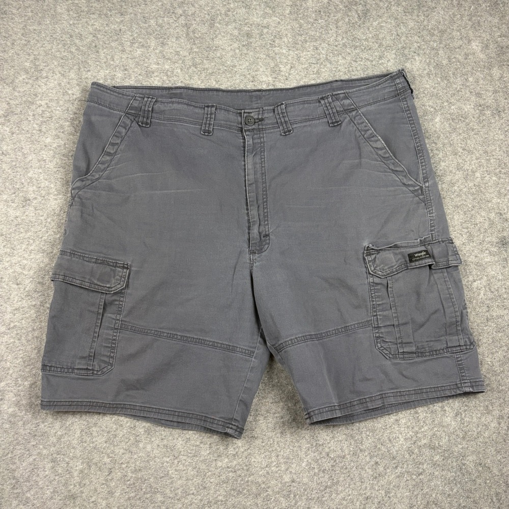 Wrangler Cargo Shorts Mens 44 Grey‎ 60ACWAH Utility Workwear Gorpcore Casual